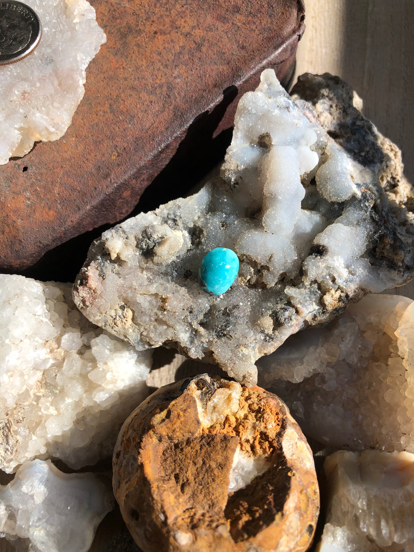 Natural Turquoise Cabochon - Silver Fox Mine