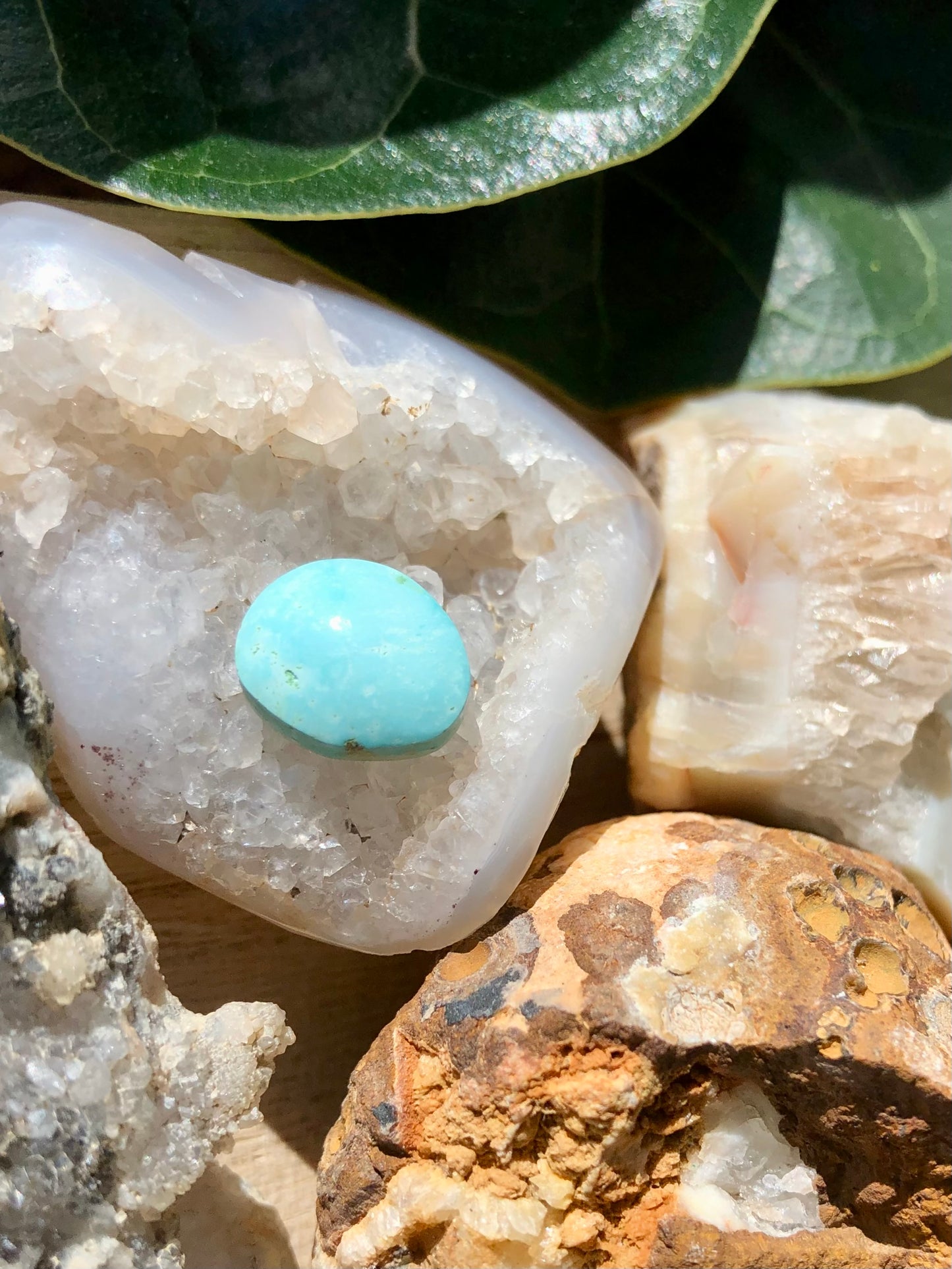 Natural Turquoise Cabochon - Silver Fox Mine