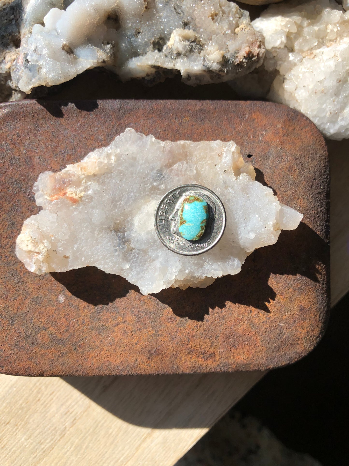 Natural Turquoise Cabochon - Silver Fox Mine