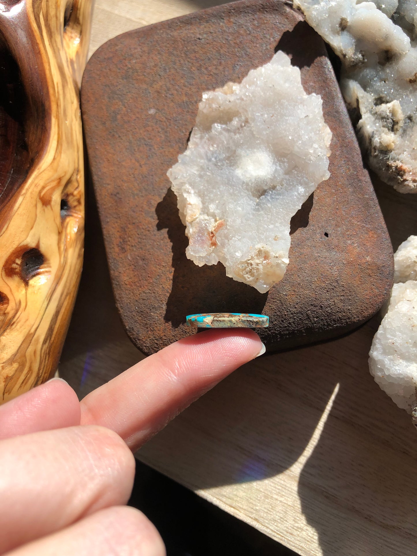 Natural Turquoise Cabochon - Silver Fox Mine