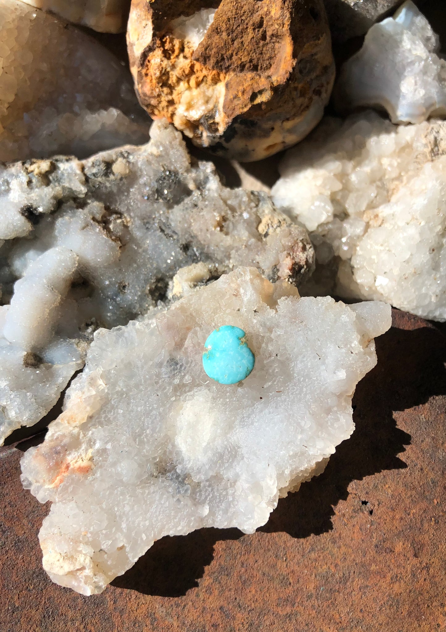 Natural Turquoise Cabochon - Silver Fox Mine