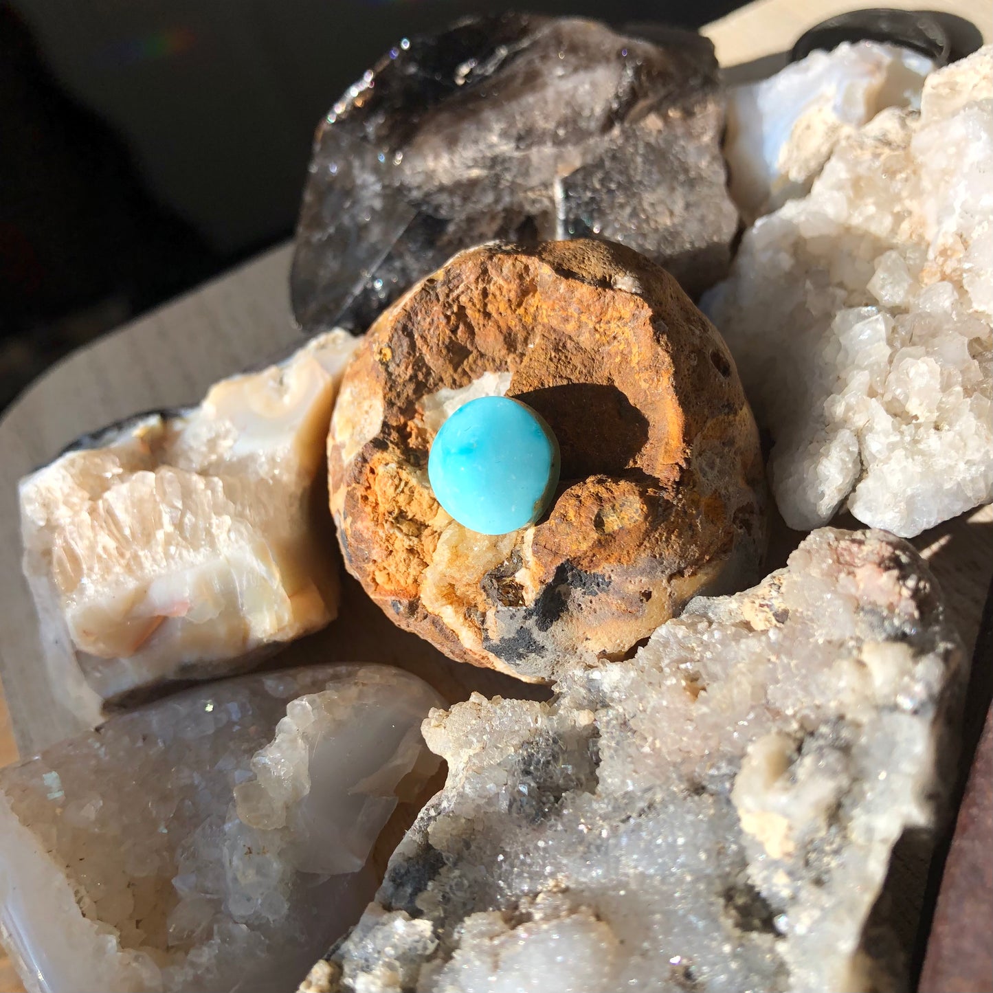 Natural Turquoise Cabochon - Silver Fox Mine