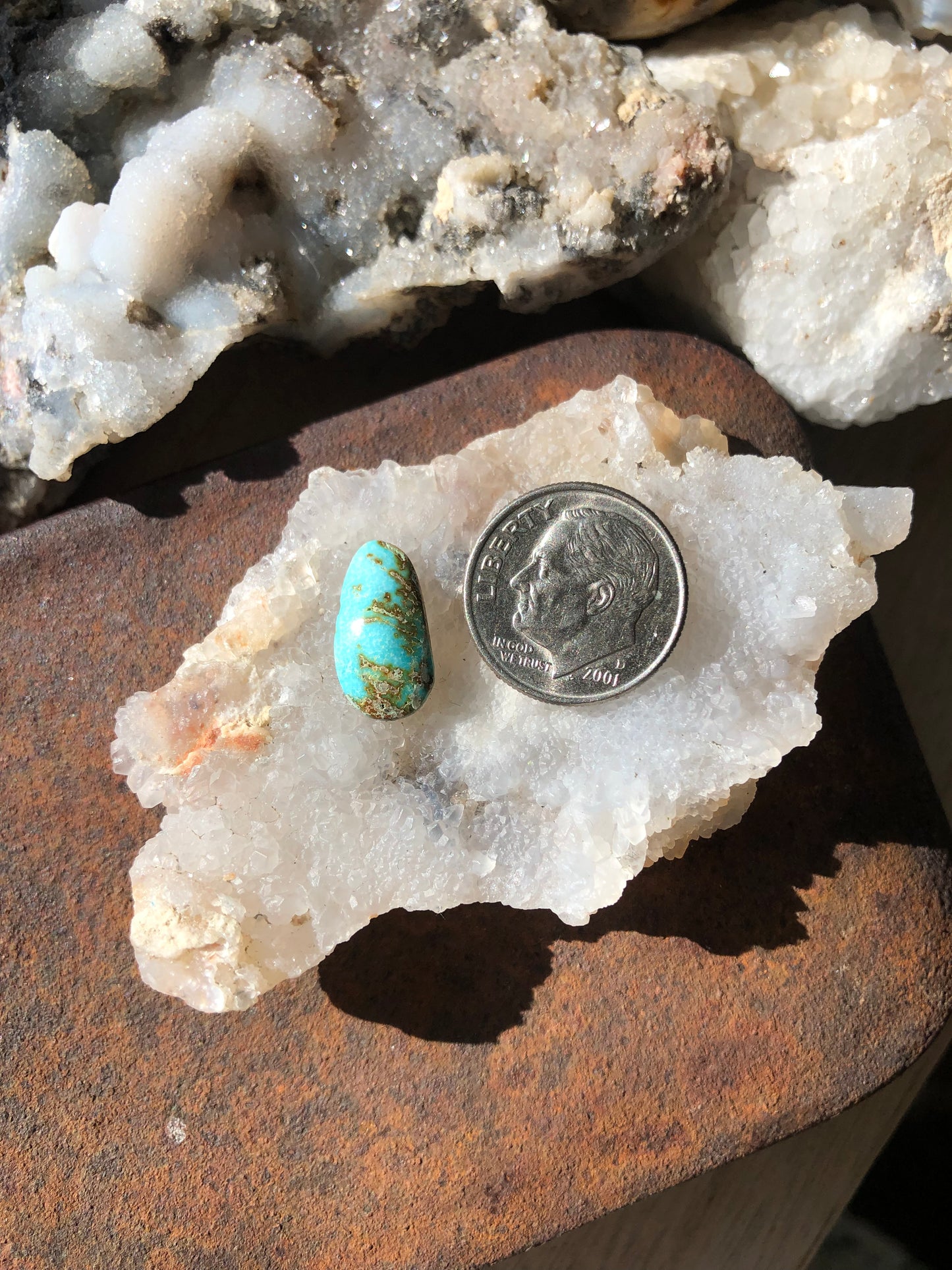 Natural Turquoise Cabochon - Silver Fox Mine