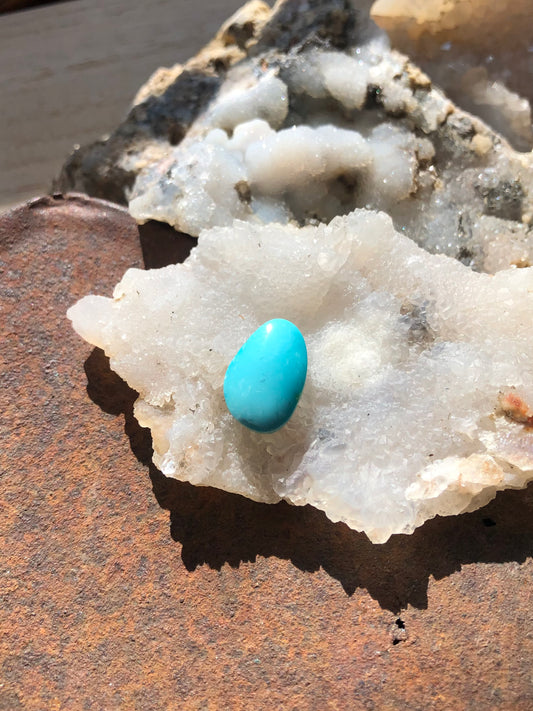 Natural Turquoise Cabochon - Silver Fox Mine