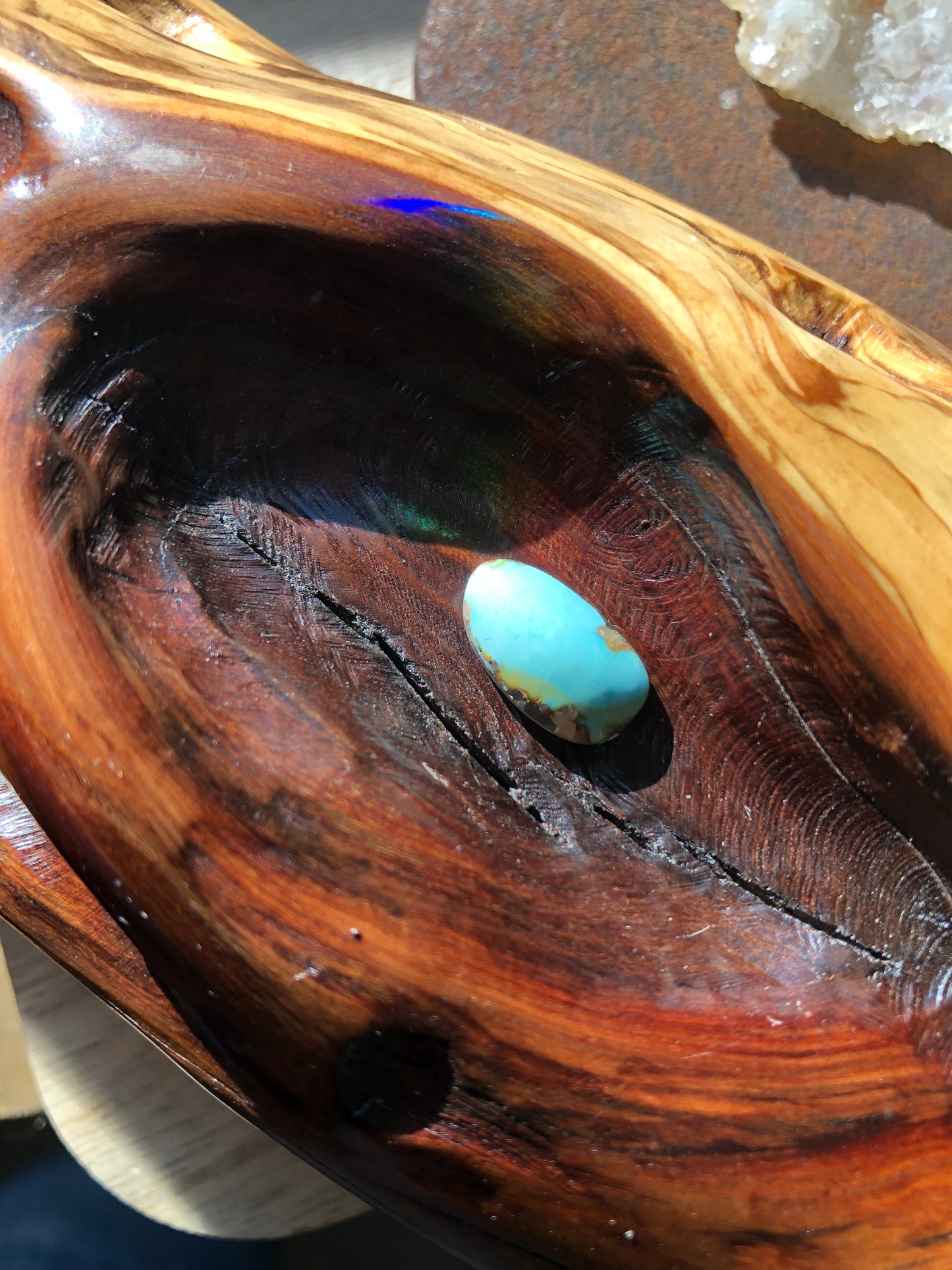 Natural Turquoise Cabochon - Silver Fox Mine