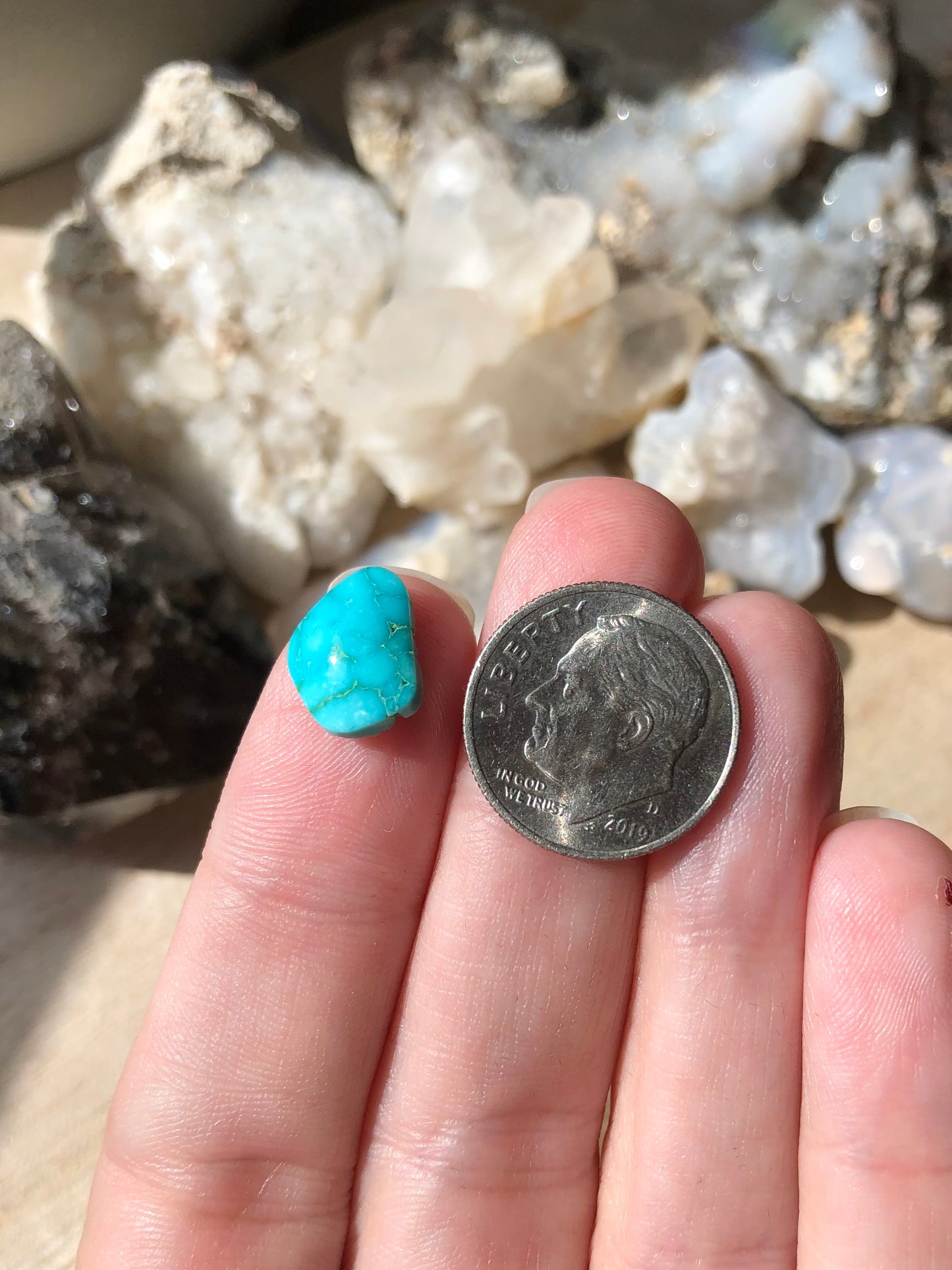 Natural Turquoise Cabochon - Silver Fox Mine