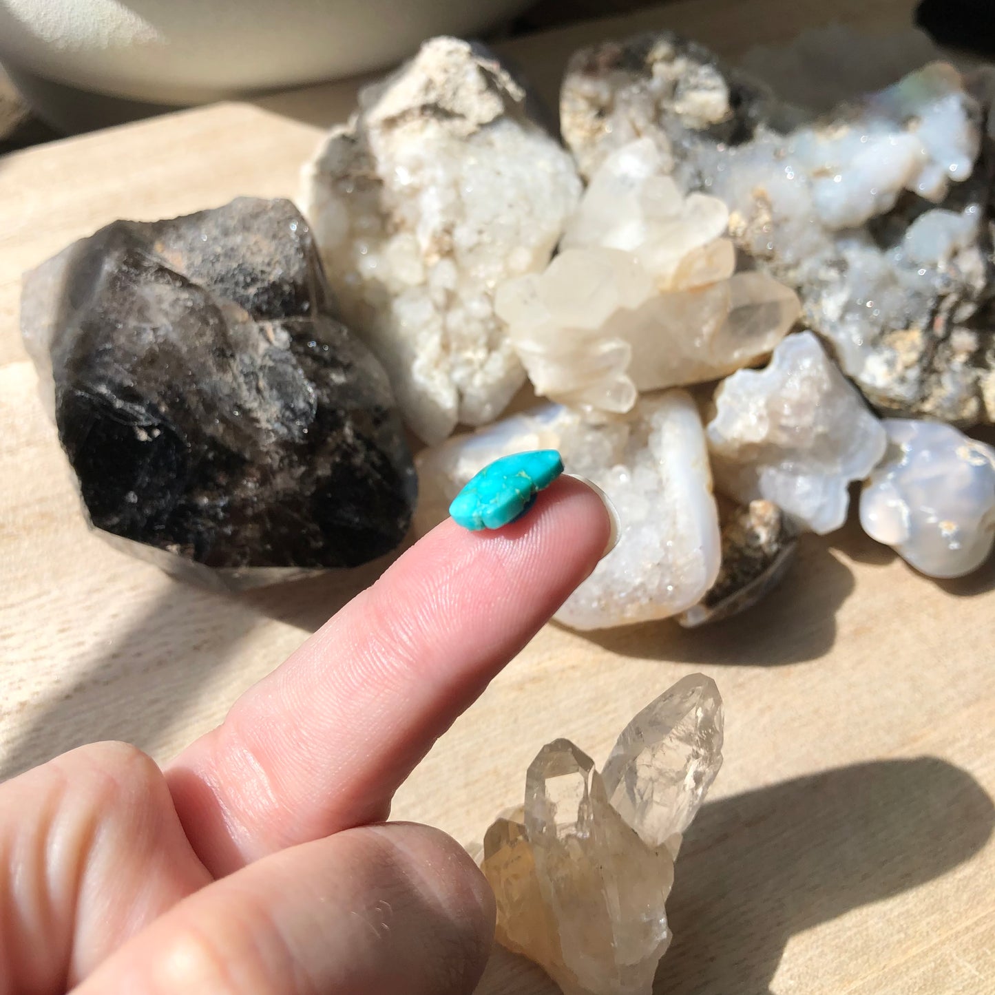 Natural Turquoise Cabochon - Silver Fox Mine