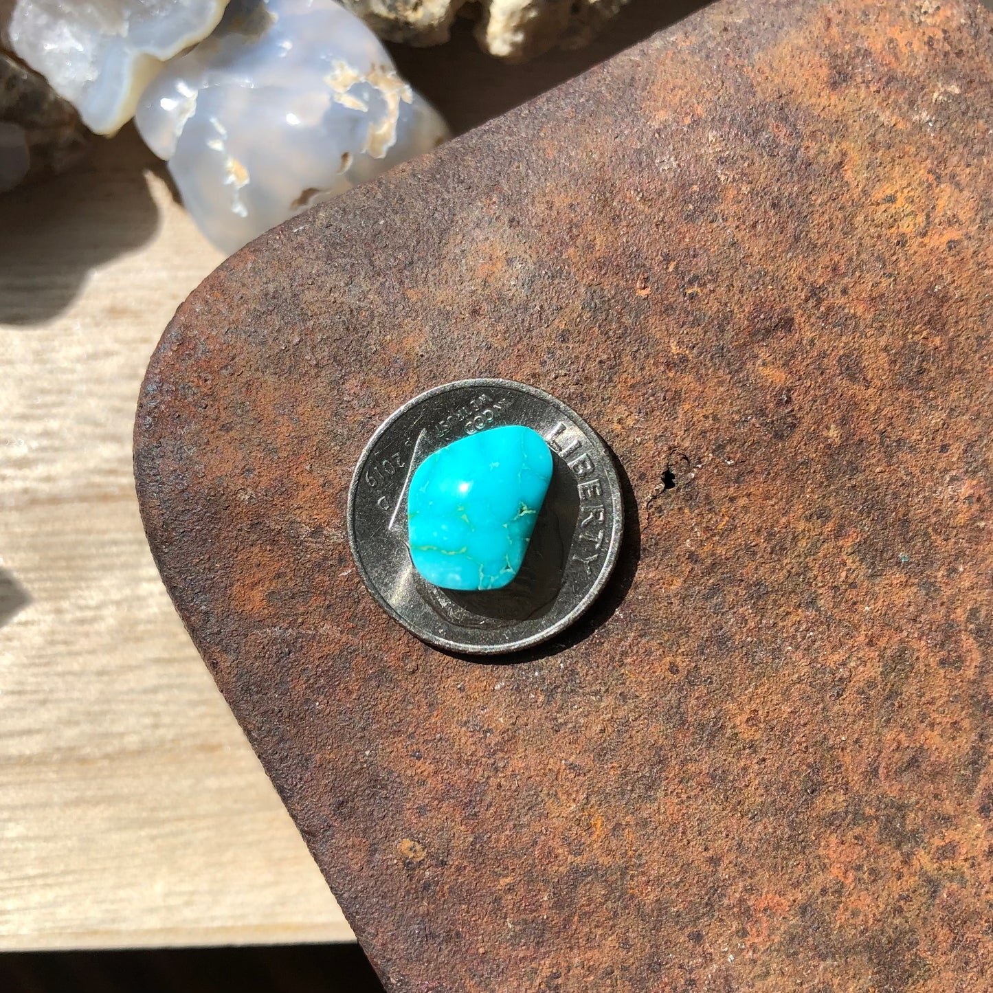 Natural Turquoise Cabochon - Silver Fox Mine