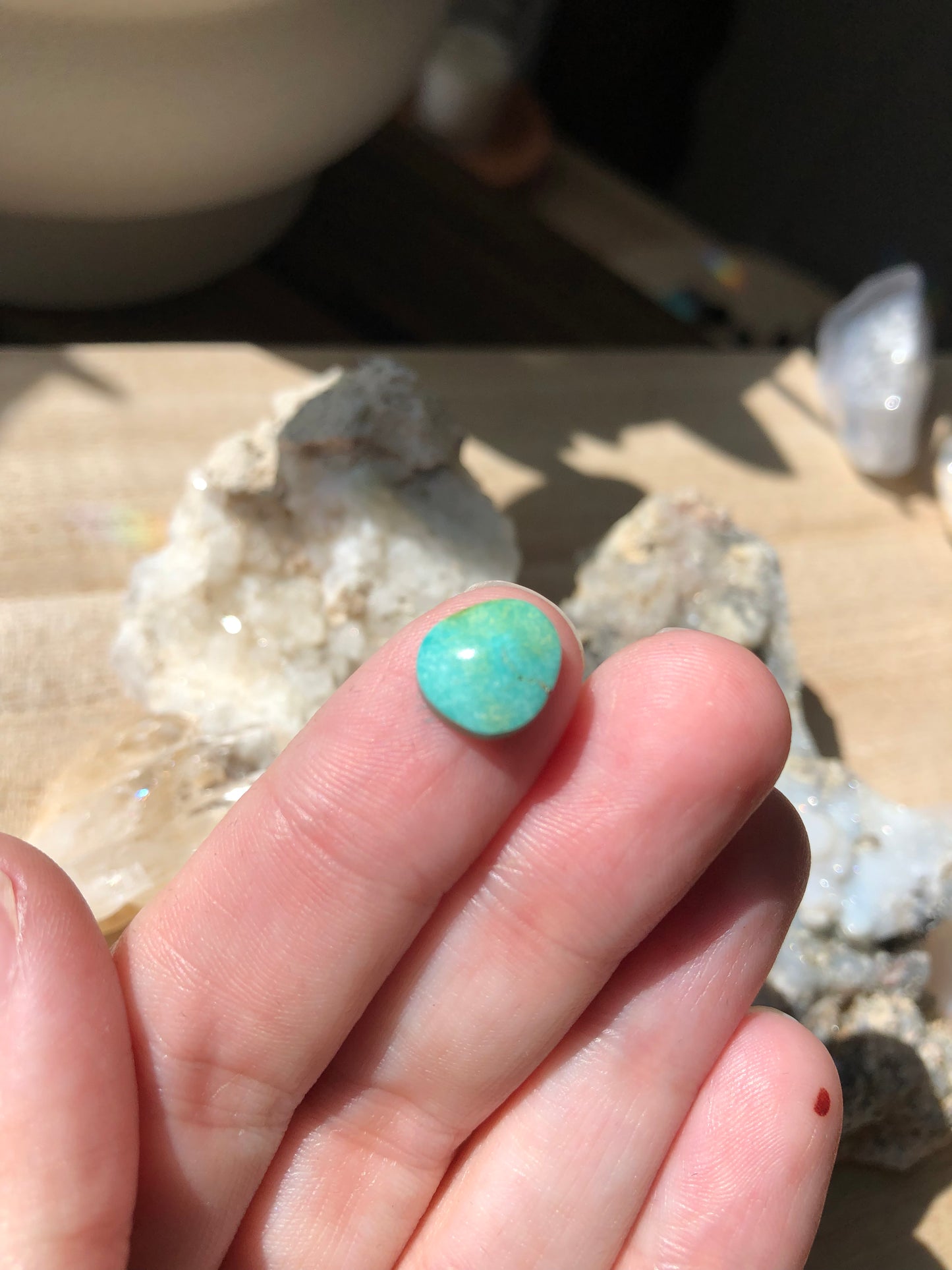 Natural Turquoise Cabochon - Silver Fox Mine