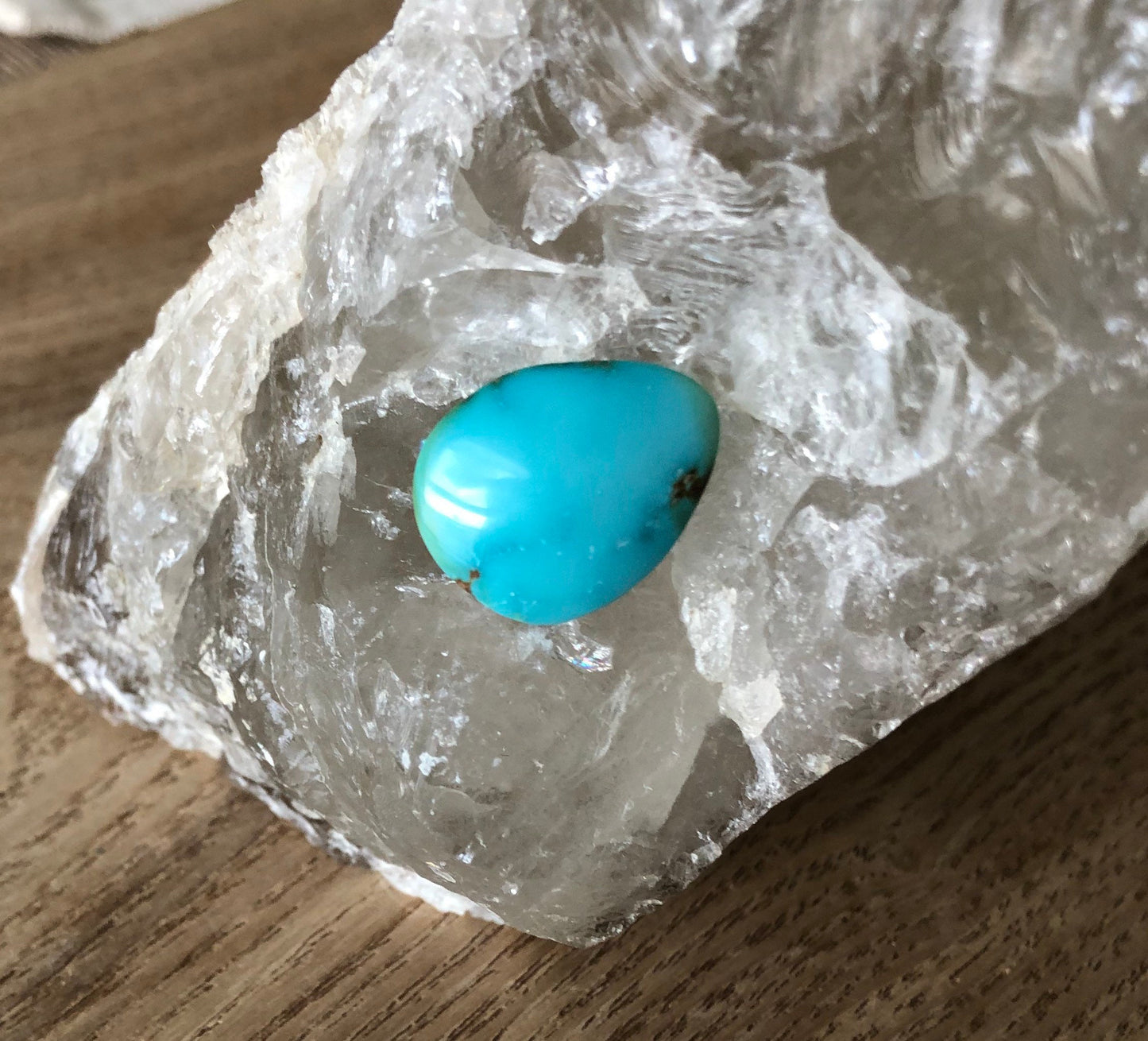 Natural Turquoise Cabochon -Silver Fox Mine