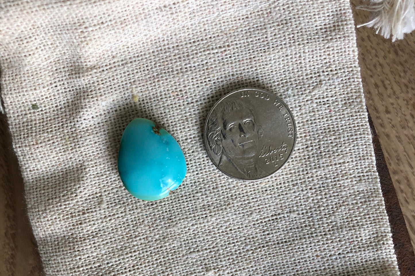 Natural Turquoise Cabochon -Silver Fox Mine