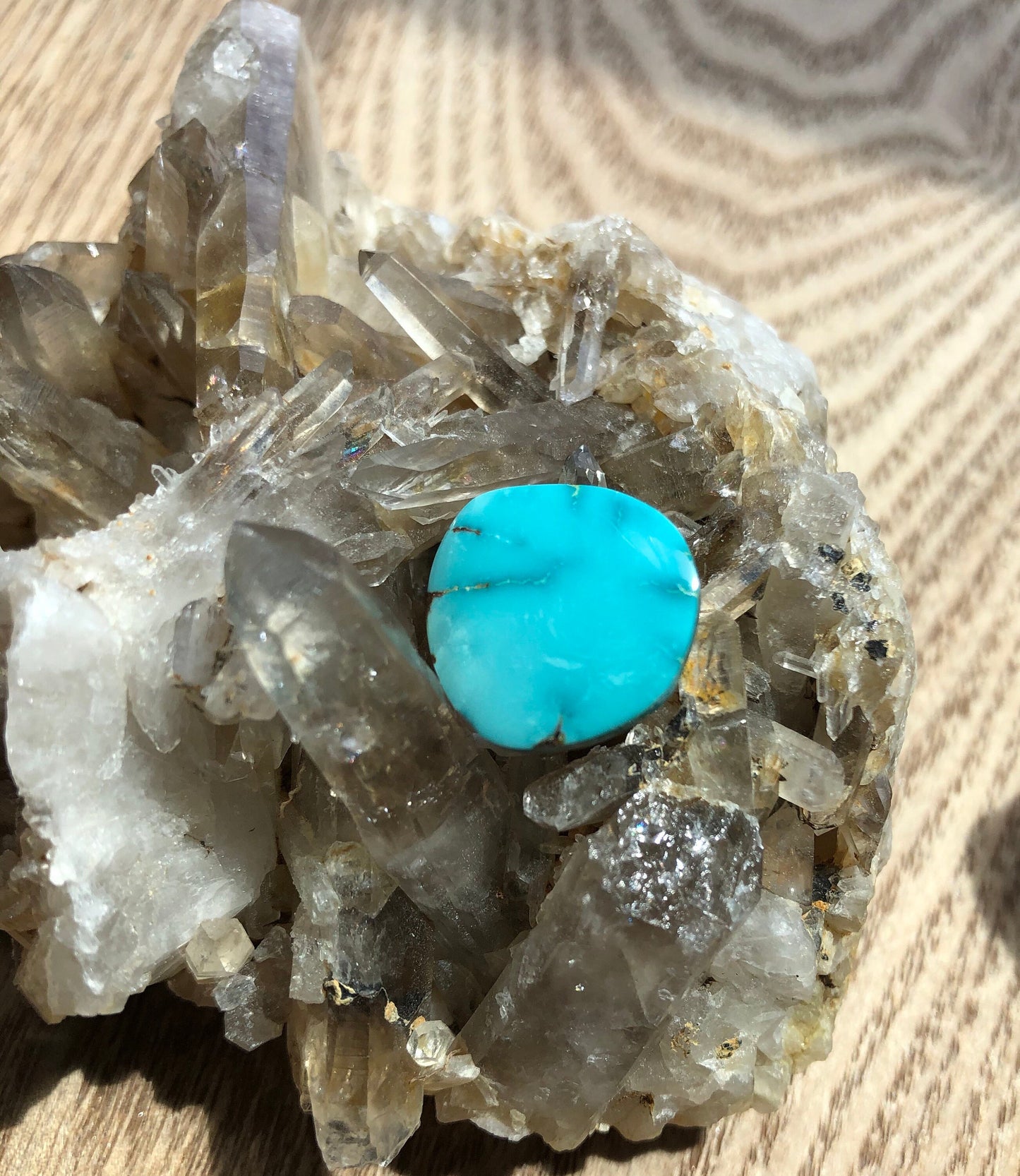 Natural Turquoise Cabochon -Silver Fox Mine