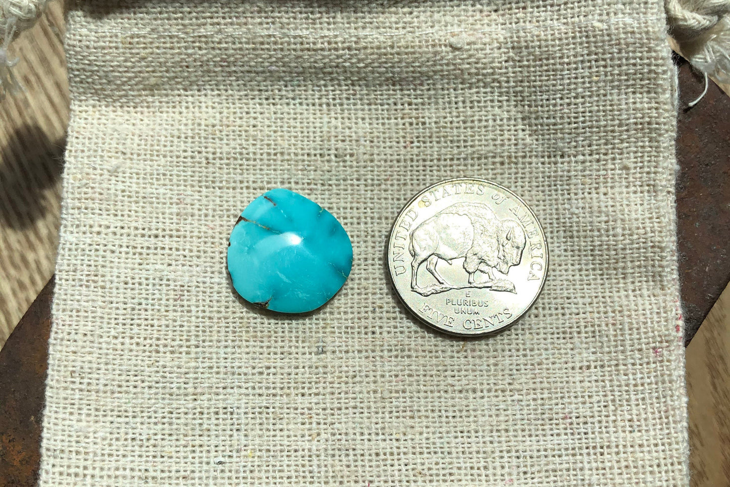 Natural Turquoise Cabochon -Silver Fox Mine