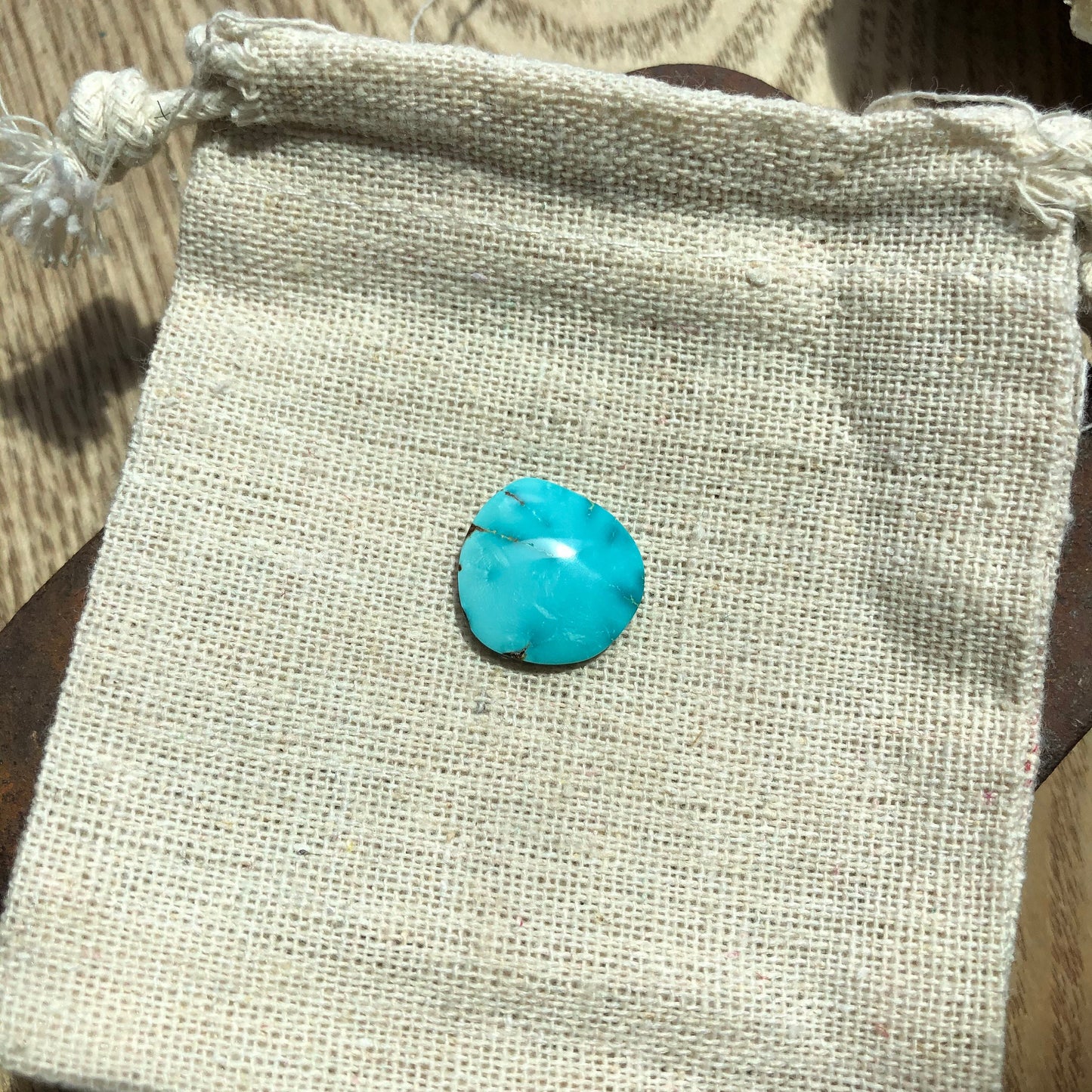 Natural Turquoise Cabochon -Silver Fox Mine