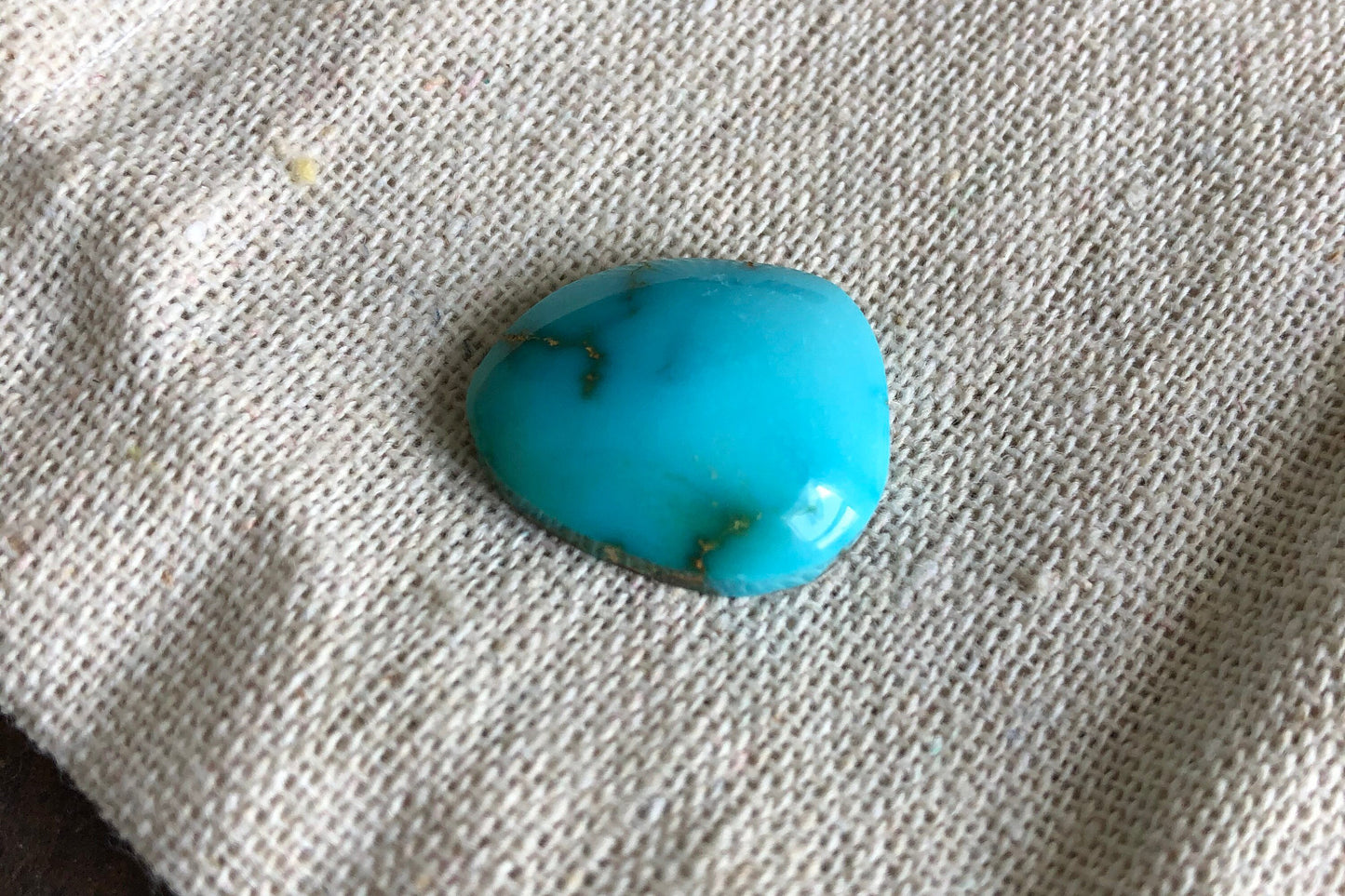 Natural Turquoise Cabochon -Silver Fox Mine