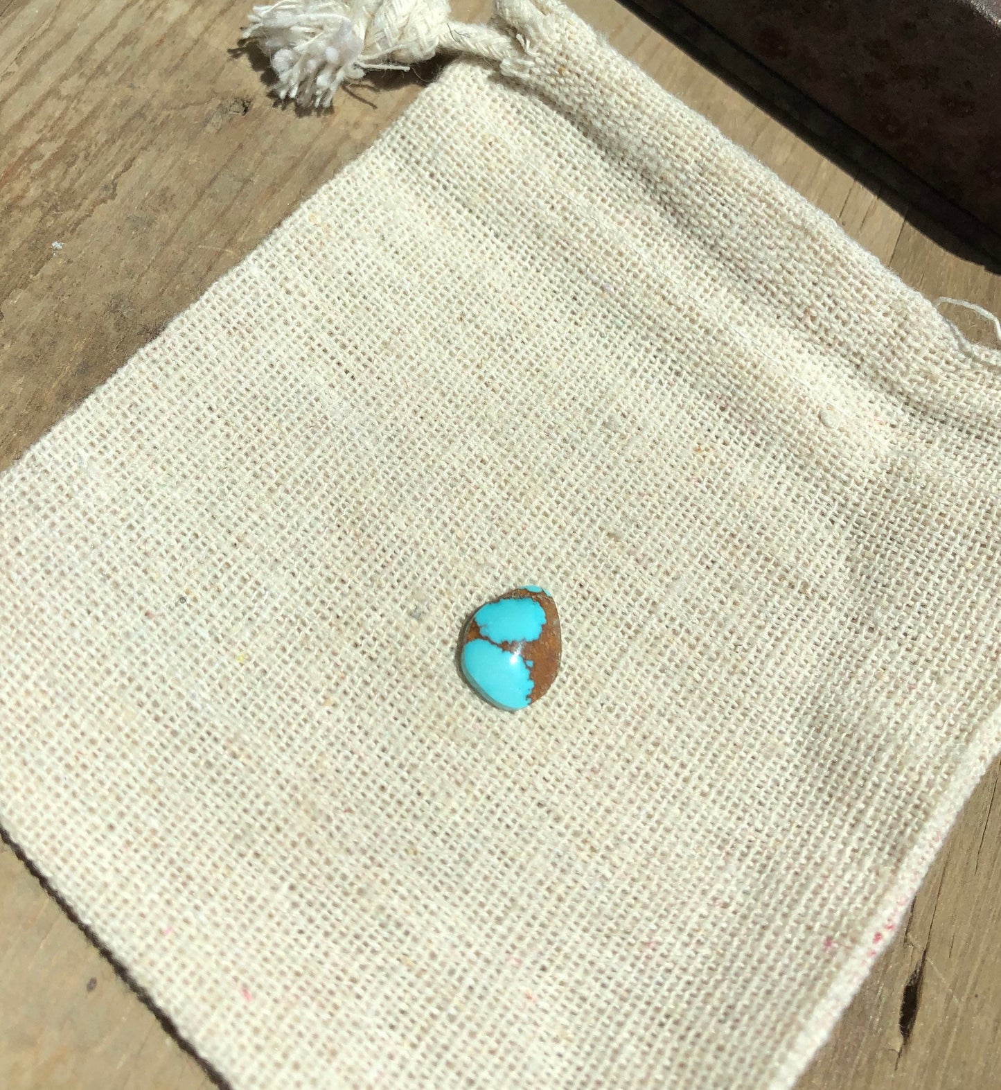 Silver Fox Nevada - Natural Turquoise Cabochon