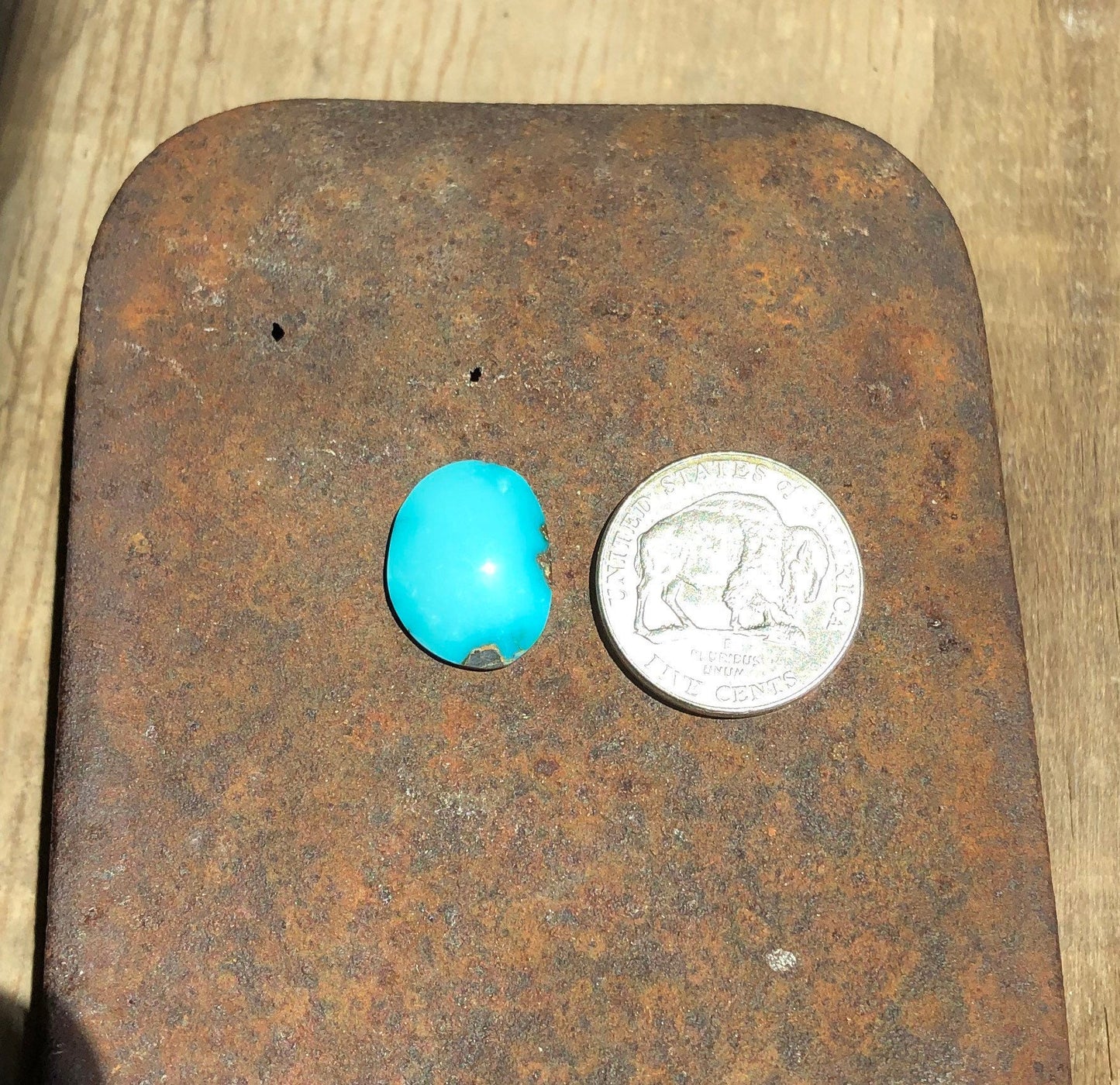 Silver Fox Nevada - Natural Turquoise Cabochon